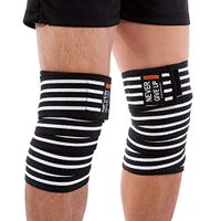VGEBY 2Pcs Knee Compression Bandage Wraps, Elastic Knee Brace Compression Straps Bandage for Calf Thigh Support