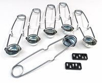 SPARK LIGHTER WITH FLINTS IGNITOR SPARKER FOR TORCH - 6 STRIKERS & 10 FLINTS (E13)
