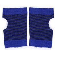 Tihebeyan Sports Wrist Brace, Reversible Elastic Medicine Wristband Wrist Palm Brace Carpal Sports Gym Protector (Blue)