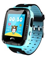 Kids GPS Tracker Smart Watch for Girls Pink Anti-Lost SOS Waterproof Outdoor Remote Wrist Watches with Flashlight