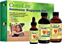 Immune Support 3-Pack for Kids by ChildLife Essentials – Liquid Vitamin C, Echinacea and First Defense Immune Formula with Olive Leaf Extract, St John’s Wort and Zinc – Tasty Natural Flavor