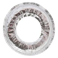 Thaweesuk Shop 40 pcs. Aluminum Foil Round Gas Burner Disposable Bib Liners Stove Covers Wholesale 7.5" Round 3-1/4" Expandable to 4" of Set