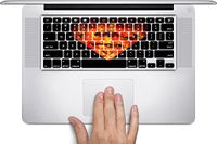 Comic Book Hero Macbook Keyboard Decals (Fits 13, 15 inch Air/Pro/Retina) by Compass Litho