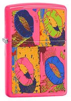 Neon Pink Pop Lips