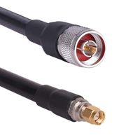 Kmr400 N Male to SMA Male 400 Coax Cable N-Male to SMA-Male Low Loss Microwave Extension Coaxial Cable for ADS-B 4G 5G LTE Ham GPS Radio Moden 1FT