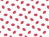 5ct Red Kissy Lips Kisses on White Tissue Paper for Gift Wrapping 15"x20" Sheets nfLG -44
