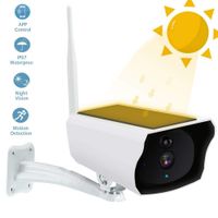 Volwco Solar-Powered Outdoor Security Camera,Home Wireless IP Camera Remote Controlling Camera Bullet Surveillance Cameras with Accurate Motion Detection,Wide Angle Range, Quick Alert and Night-Sight