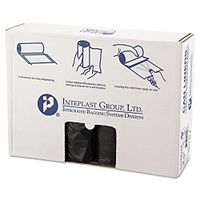 45 Gallon High Density Can Liner, 12 Micron in Black