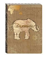 Punch Studio Discoveries Guided Journal, Elephant 75845