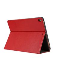 Sammid 12.9 Inch iPad 2015 Case, Pu Leather Full Body Protective Cover with Card Slot Tri-fold Stand Business Cover with Pen Holder Easy Viewing Hand Strap Case for 2015/2017 iPad Pro 12.9 - Red