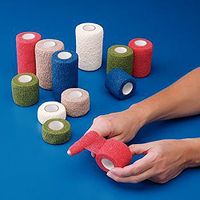 Co-Flex Cohesive Flexible Bandage, Blue, 1"x 5 yd. (2.5 cm x 4.6 m), 30 Rolls