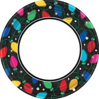 Christmas Twinkle Lights Plates 8.5"