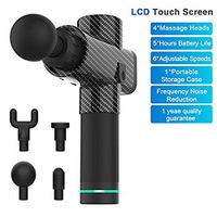 Muscle Massage Gun, Handheld Deep Tissue& for Muscle Tension Relief, 6 Speeds Percussion Massage Device with LCD Touchscreen