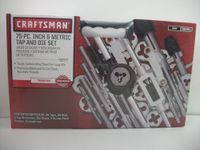 Craftsman 75 pc Inch & Metric tap and die Set