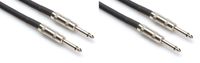 2 Hosa SKJ-605 5' FT 1/4" TS To 1/4" TS Speaker Cables