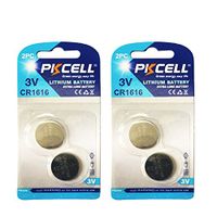 CR1616 3V Lithium Coin Cell Batteries For Car Remote (4pc 2cards)
