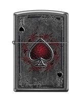Zippo Custom Lighter Design Dark Red Ace of Spade Card Windproof Collectible - Cool Cigarette Lighter Case Made in USA Limited Edition & Rare