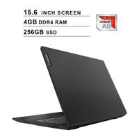 Lenovo IdeaPad S145 Newest 15.6 Inch Premium Laptop, AMD APU A6-9225 up to 2.7GHz, AMD Radeon R4, 4GB DDR4 RAM, 256GB SSD, WiFi, Bluetooth, HDMI, Webcam, Windows 10, Black