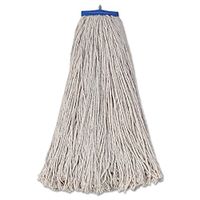 O'Dell Mop Head, Economical Lie-Flat Head, Cotton Fiber, 32oz, White, 12/Carton, New