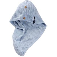 The Original Microfiber Super-Absorbent Hair Towel wrap Quick Dry Shower Cap hair turban(Grey blue)