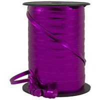 JAM PAPER Curling Ribbon - 3/8 Wide x 250 Yards - Metallic Fuchsia Ribbon Egg - Sold Individually