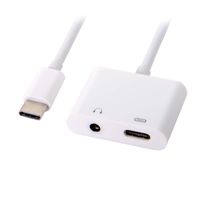 CY 3.5mm Earphone AUX Audio & Type-C Female Combo USB-C Adapter for Cell Phone Tablet