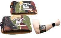 Grip Power Pads Elbow Compression Sleeve (2 Count) Golf Elbow Brace Weightlifting Sleeve Tennis Strap Arthritis & Tendonitis Pain Relief Workout Arm Support Sleeve (Camo, Medium 9"-9.75")