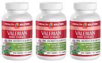 Sleep Supplements Natural - Valerian Root Extract - Valerian Root - 3 Bottle 300 Capsules