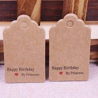 OBELLA BOUTIQUE New made with heart DIY pretty jewelry tag paper gift hang tag 3x5cm'' Scallop 100 pcs/lot white tag