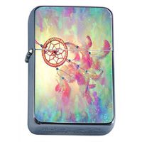 Dreamcatcher Flip Top Oil Lighter D1 Native American Cultures Web Net