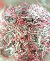 12oz Light & HOT Pink White Grey Gift Basket Shred Crinkle Paper Filler