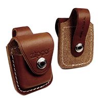Zippo Personalised Professional Laser Engraving Case for a Lighter ZLPLB - Genuine Leather Brown