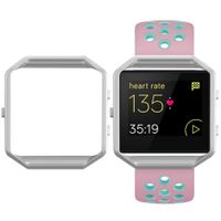 SKYLET Compatible with Fitbit Blaze Band with Frame, Breathable Replacement Sport Band Compatible with Fitbit Blaze Men Women Large Small (No Tracker)
