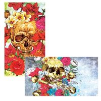World Buyers Decorative Matches, Skull Bouquet, Set of 2 matchboxes