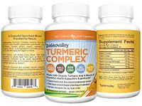 Paleovalley - Organic Turmeric Complex (60-Count) - 30-Day Supply - 1,000 Mg of Turmeric Per Serving - Source of Superfoods - Formulated to Fight Inflammation and DNA Damage