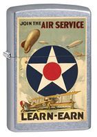 Zippo Lighter: Military Poster, Join The Air Service - Street Chrome 79371