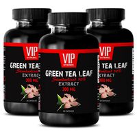Weight Loss Vitamins and Supplements - Green Tea Leaf Extract 300 MG - STANDARDIZED 50% - Green Tea Extract Pills Fat Burner - 3 Bottles 180 Capsules