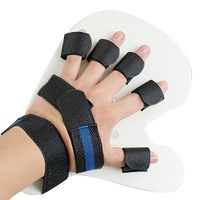 zinnor Adjustable Finger Splint for Stroke Hemiplegia Finger Joint Support for Broken & Bent Finger Stabilizer Brace Training (Left)