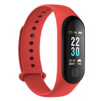 fanmaosdf Heart Rate Blood Pressure Monitor Fitness Tracker Smart Bracelet Activity Tracker Smart Watch Waterproof Wristband with Heart Rate Blood Pressure for Android and iOS Red