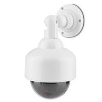 fosa Dummy Security Camera, Wireless Waterproof Security Cameras System/Fake Camera/Outdoor & Indoor Fake/Flashing Red Light for Night, Bullet CCTV Surveillance System with Realistic Look Recording