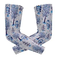 an Owl Blue Unisex Arm Sleeve,UV Protection Arm Compression Sleeve, Skin Protection Sport Arm Cooler Sleeve for Running Hiking Jogging Motorcycling Climbing Camping