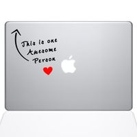The Decal Guru Awesome Person MacBook Decal Vinyl Sticker - 13" MacBook Pro (2015 & Older) (1294-MAC-13P-NA)
