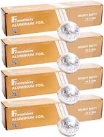 Heavy Duty Aluminum Foil Wrap, Commercial Grade 500ft Foil Wrap for Food Service Industry, Strong Silver foil, 18 inches by 500 Feet (4 Pack)