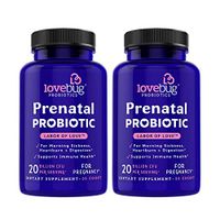 Prenatal Probiotic Supplement, May Relieve Pregnancy Related Constipation or Diarrhea - Extra Folic Acid Formula. (60)