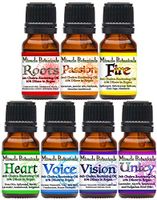 Miracle Botanicals Chakra Balancing Essential Oil Sampler - Set of (7) 10% Pure Essential Oil Blends diluted in 90% Golden Argan Oil - Therapeutic Grade - (7) 10ml