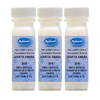 Hyland's Ignatia Amara 30X Tablets, Natural Relief of Simple Nervous Tension or Stomach Cramps, 250 Count (Pack of 3)