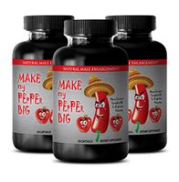 Make My Pepper Bigger Pills - Testosterone Natural - Testosterone Supplements - 3 Bottles 180 Capsules