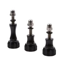 SONGLIN 3Pcs Aluminum Thumb Knob Bolt Screw for GoPro Hero 6 5 4 3 Xiaomi Yi 4K SJCAM SJ4000 H9 Case Tripod Mount Go Pro Accessory (Black)