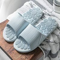 ADAHX Massage Slipper Shoes Unisex Summer Slipper acupoint Healthcare Slipper Health Rotating Accupressure Foot Slippers Men&Women,Lightblue,7.5