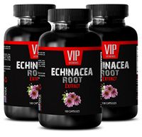 Antioxidant Powder - ECHINACEA Root Extract - Anti oxidant - 3 Bottles 300 Capsules